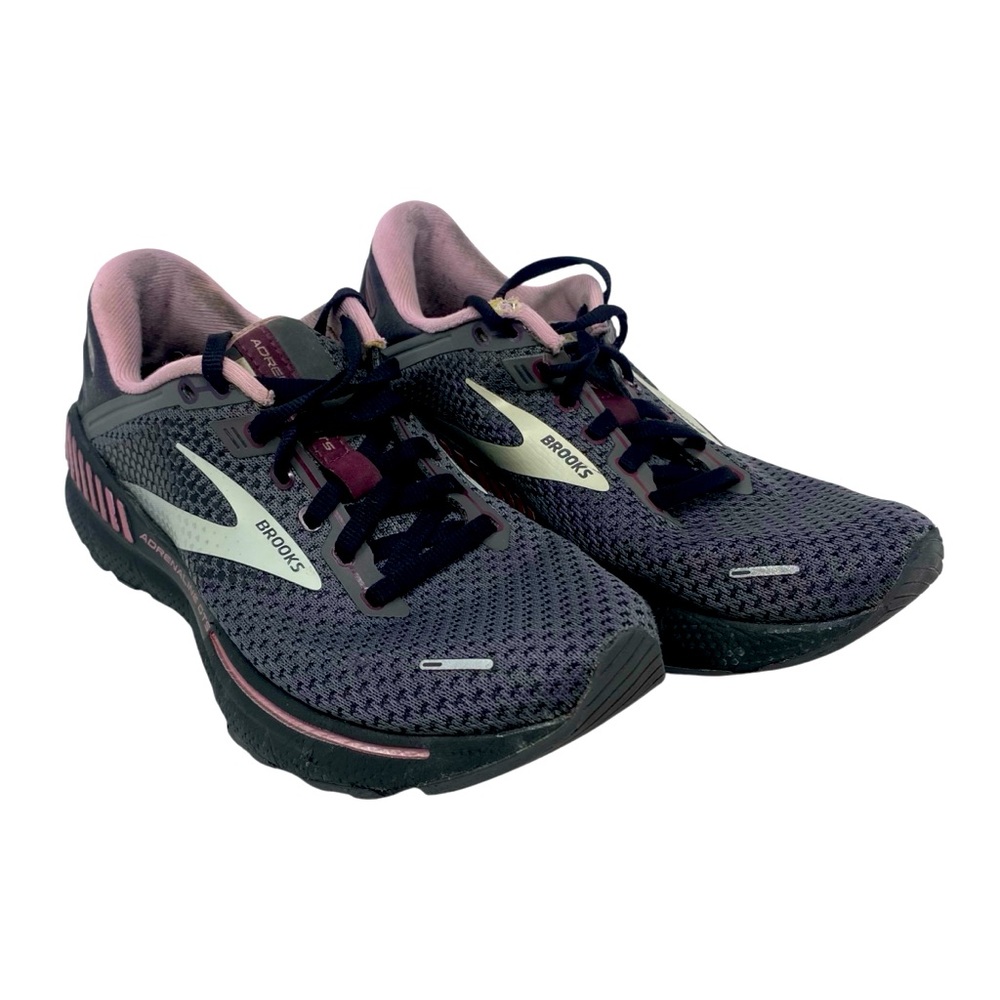 Brooks Adrenaline GTS‎ 22 Women’s Size 7.5 Black with Lavander Accents Sneakers
